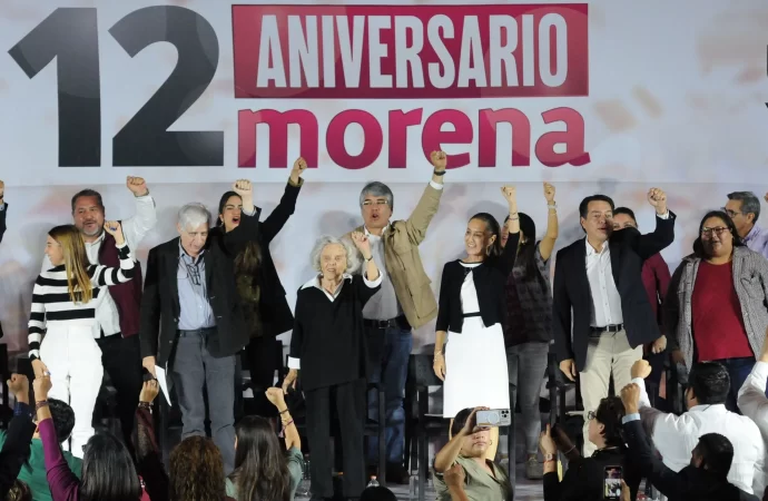 Rememora y celebra Morena 12 años de su creación