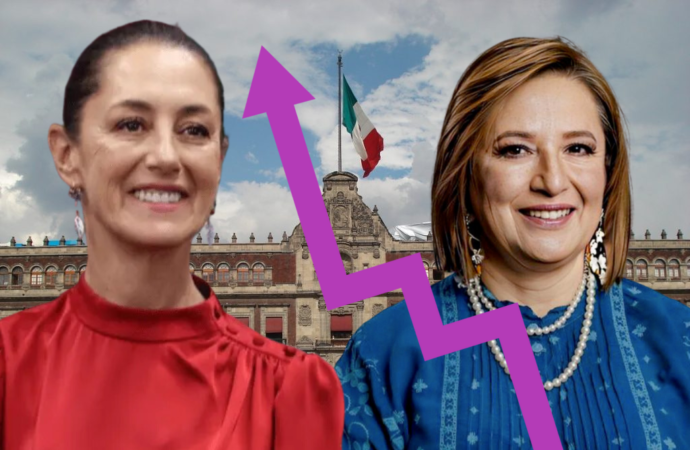 Por 10 puntos supera Claudia Sheinbaum a Xóchitl Gálvez en encuesta de México Elige