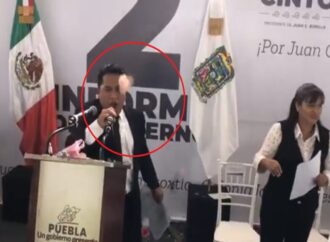 ‘¡Mentiroso, mentiroso!’: abuchean a alcalde del PAN-PRD durante su segundo informe de gobierno