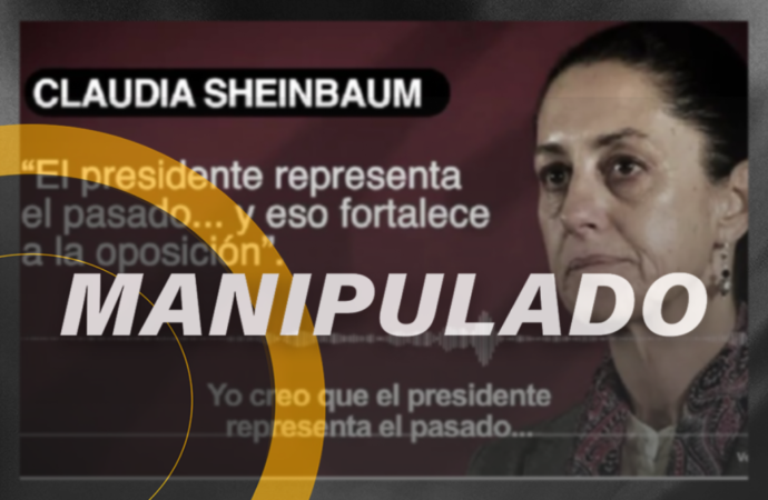 Desmienten audio de Claudia Sheinbaum hablando mal del presidente López Obrador