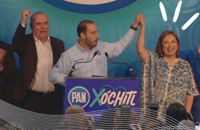 Xóchitl registra su precandidatura presidencial del PAN