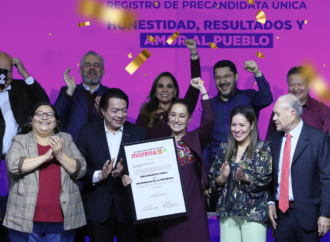 Se registró Claudia Sheinbaum como precandidata de Morena