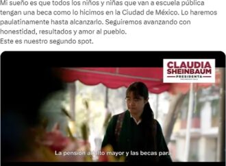 Claudia Sheinbaum estrena su segundo spot