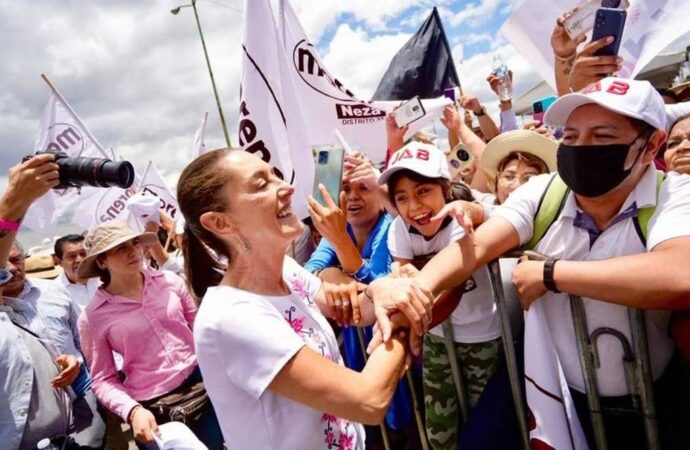 Con paso firme, gira de Sheinbaum