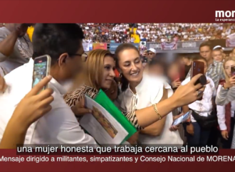 Destaca Morena recorrido político de Claudia