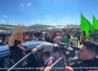 Le dan calurosa bienvenida a Claudia en Aguascalientes