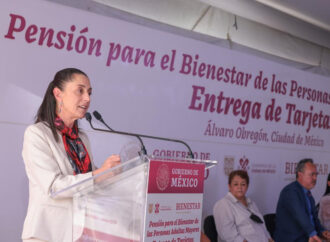 Claudia refuerza pensión para adultos mayores