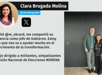 Ebrard reapareció en reunión con Clara Brugada
