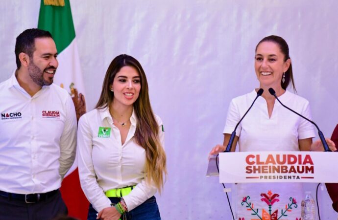 Presume Claudia Sheinbaum gran aceptación hacia su candidatura