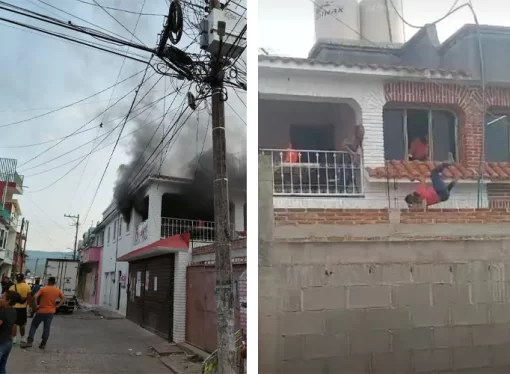 Incendian sede electoral en San Fernando, Chiapas; consejera cae de un segundo piso