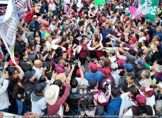 En precampaña, Sheinbaum reunió a más de 700 mil militantes y simpatizantes