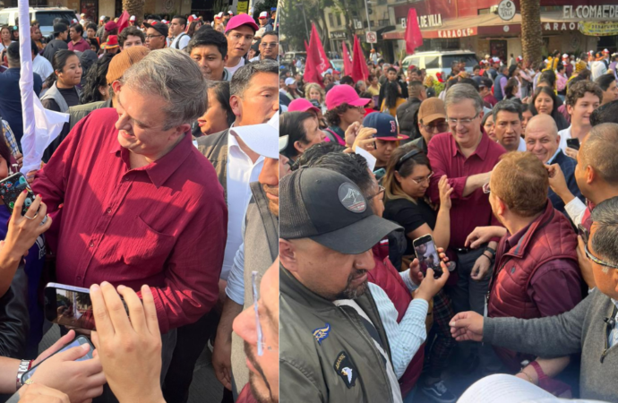 Marcelo Ebrard, presente en cierre de precampaña de Claudia Sheinbaum