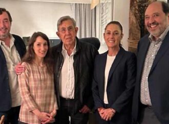 SHEINBAUM SE REÚNE CON CUAUHTÉMOC CÁRDENAS Y SU FAMILIA