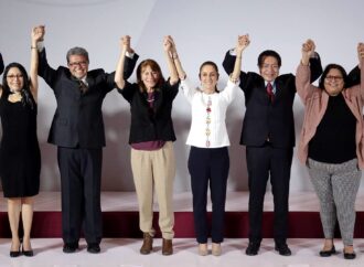 Claudia Sheinbaum presenta a su equipo de campaña; incluye a Ebrard