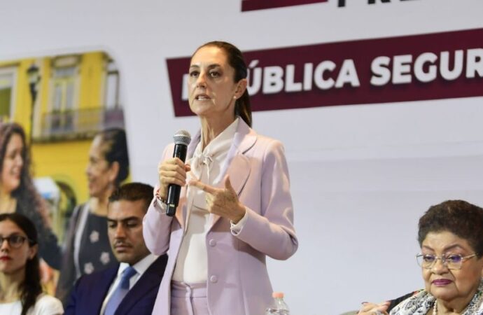 Sheinbaum destaca los cinco ejes de seguridad para su proyecto de nación